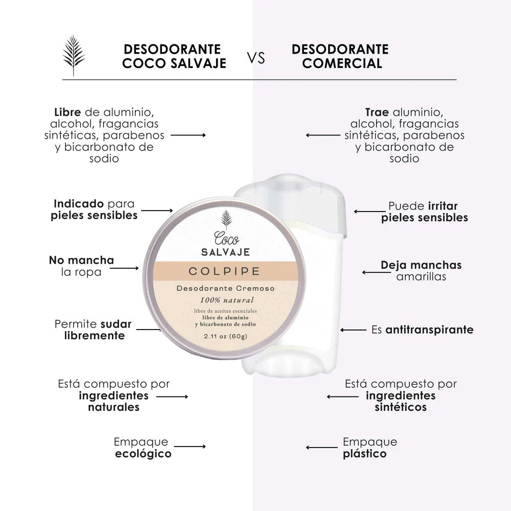 DESODORANTE COCO SALVAJE - COLPIPE CREMA