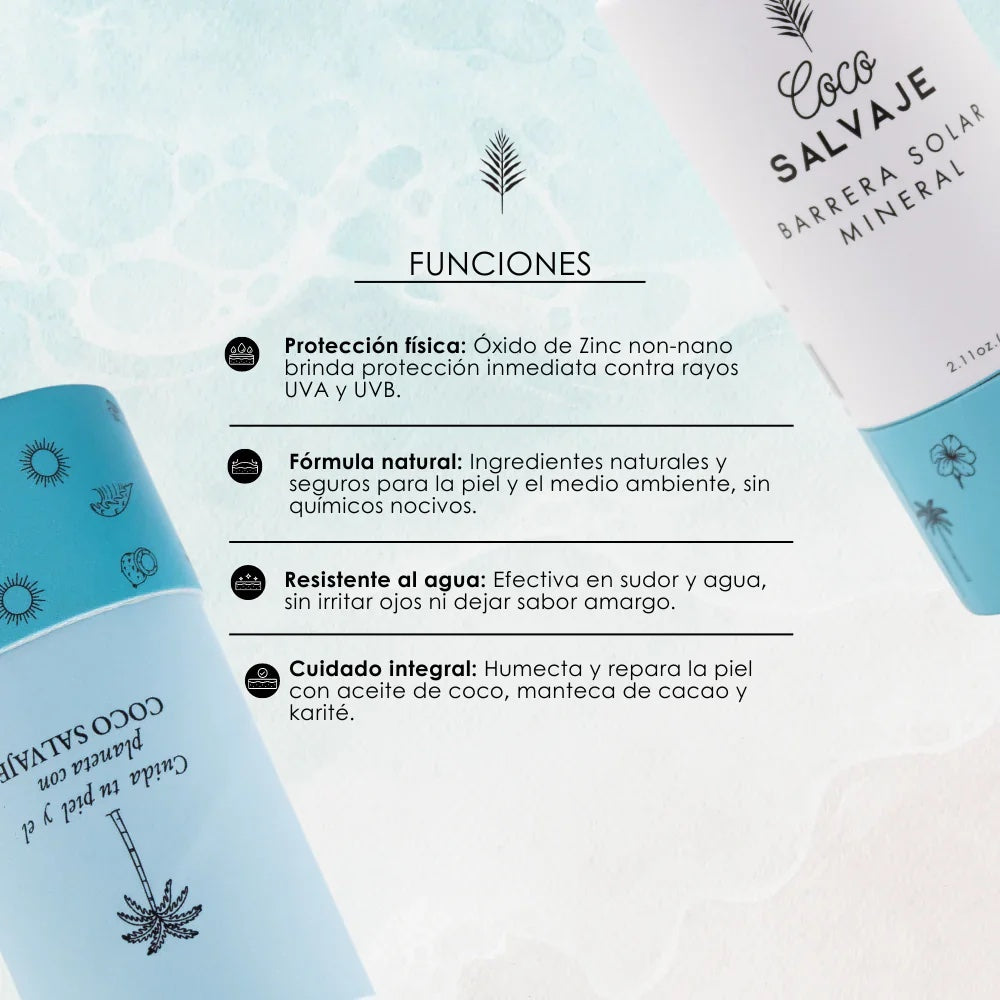 BARRERA SOLAR MINERAL - COCO SALVAJE